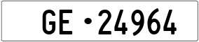 Trailer License Plate